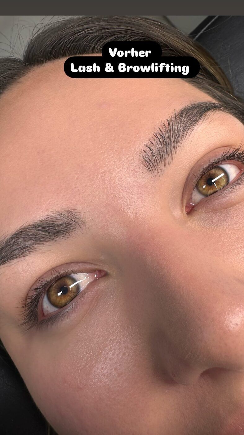 Lash- & Browlifting – vorher
