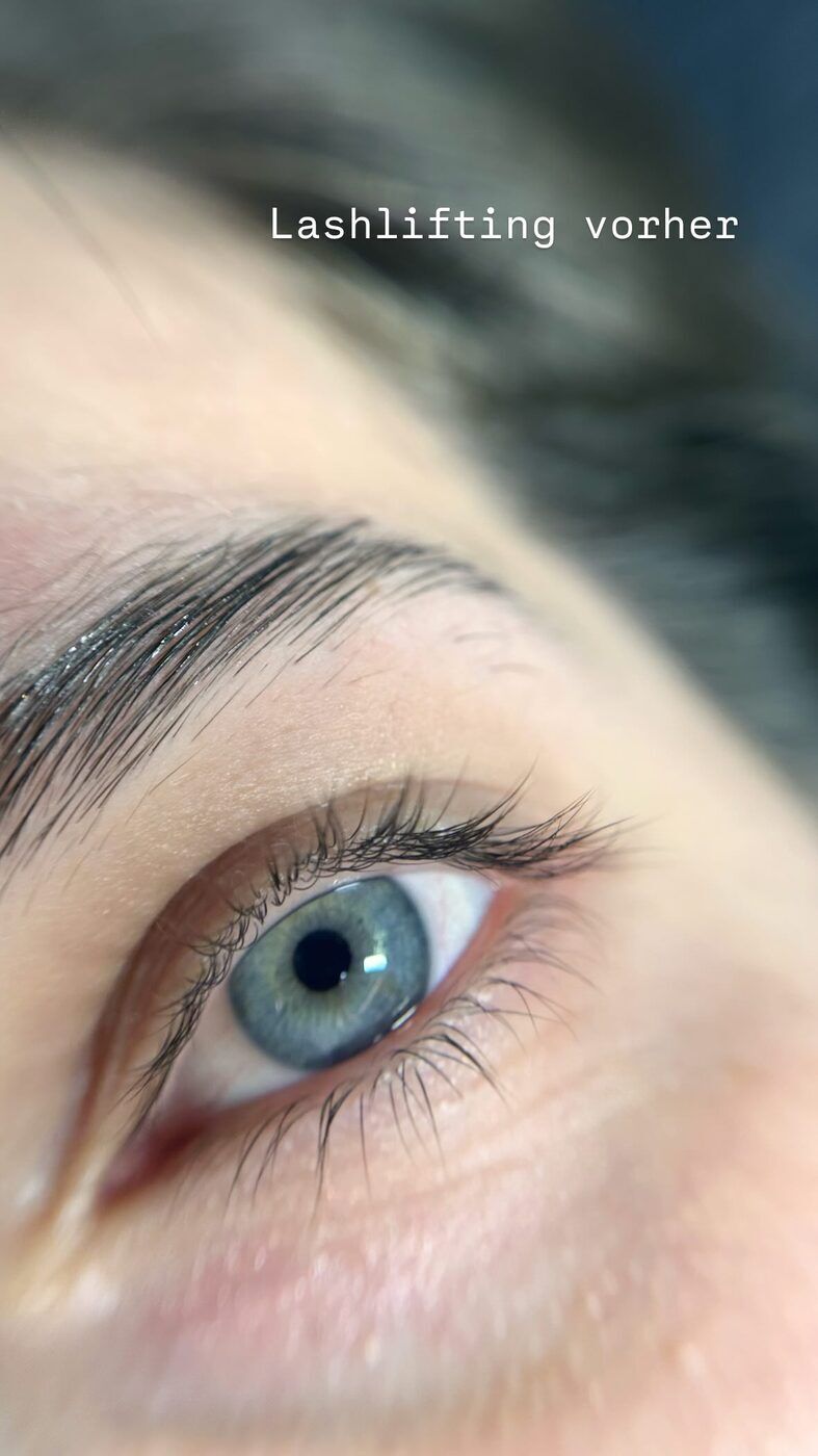 Lashlifting – vorher